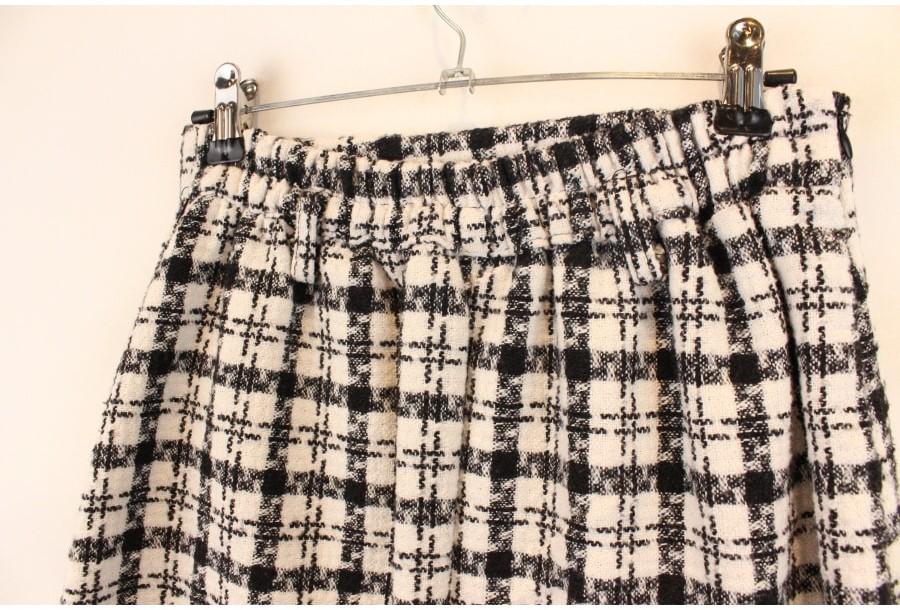 (87% 할인) TYCHEZ VINTAGE pattern tweed skirt 9