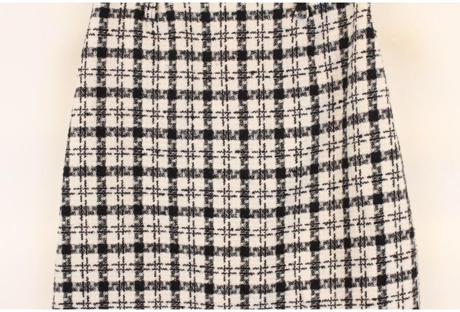 (87% 할인) TYCHEZ VINTAGE pattern tweed skirt 5