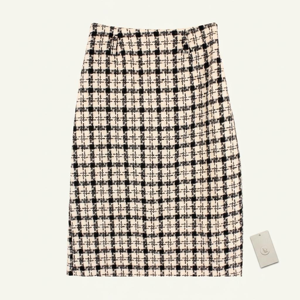 (87% 할인) TYCHEZ VINTAGE pattern tweed skirt 1