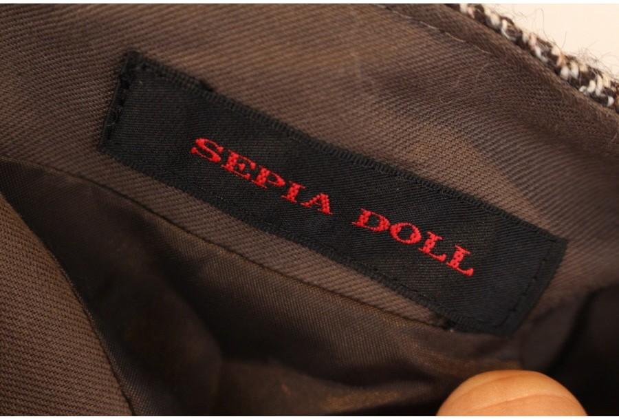 (90% 할인) SEPIA DOLL wool75% tweed skirt 3