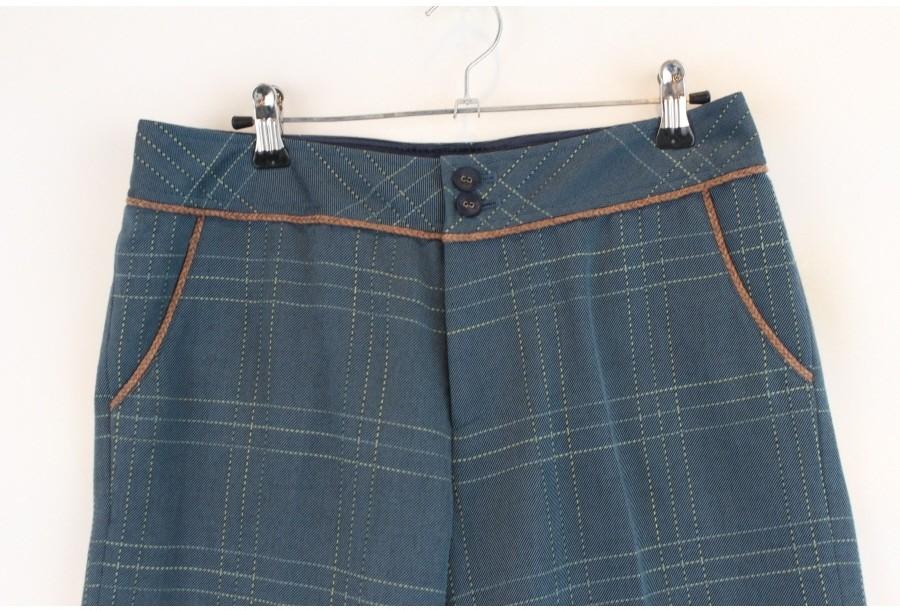 (88% 할인) DRESKIP stitch check pants 4