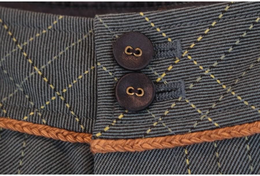 (88% 할인) DRESKIP stitch check pants 9