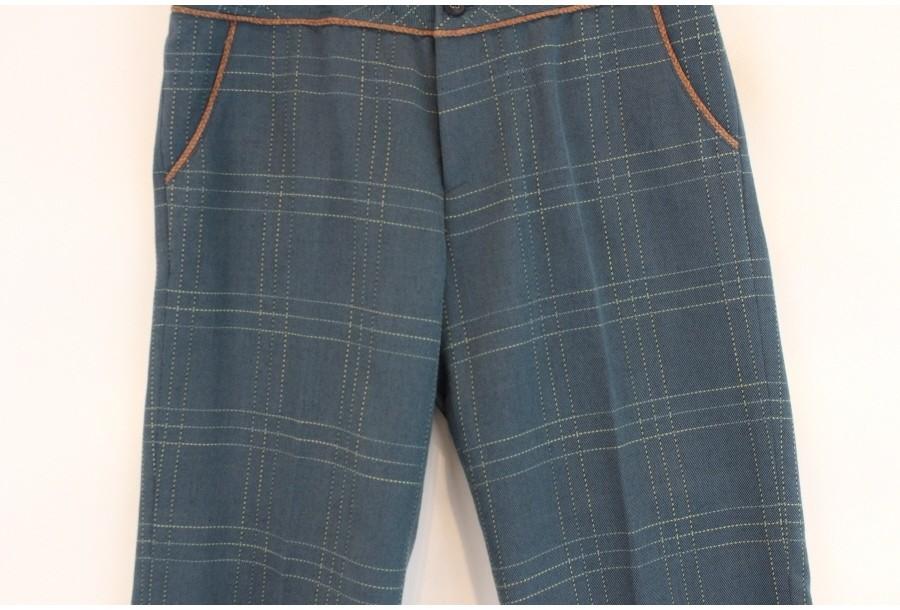 (88% 할인) DRESKIP stitch check pants 6