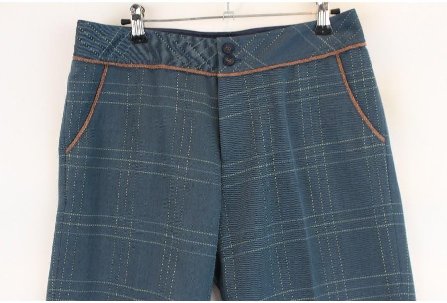 (88% 할인) DRESKIP stitch check pants 5