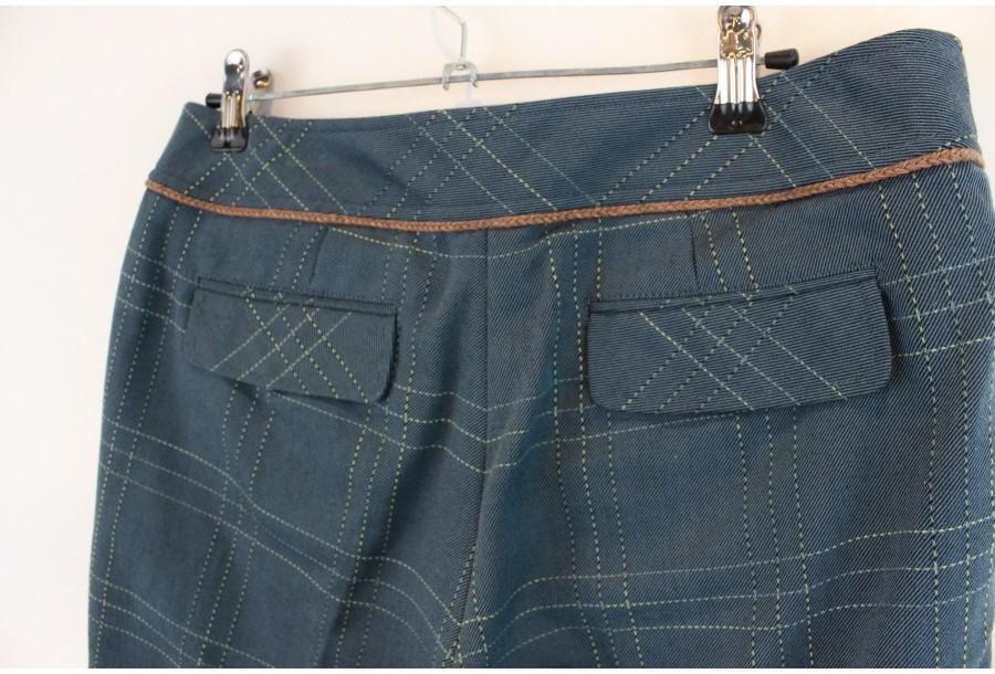 (88% 할인) DRESKIP stitch check pants 10