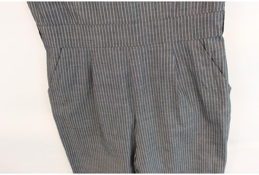 (89% 할인) MURA cotton100% stripe pattern jumpsuit 10