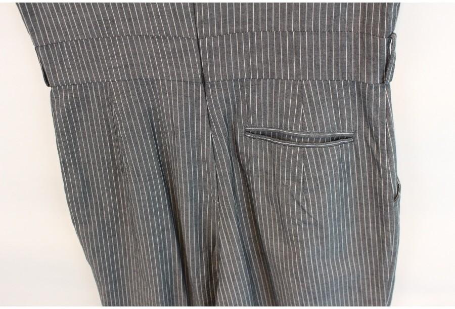 (89% 할인) MURA cotton100% stripe pattern jumpsuit 3
