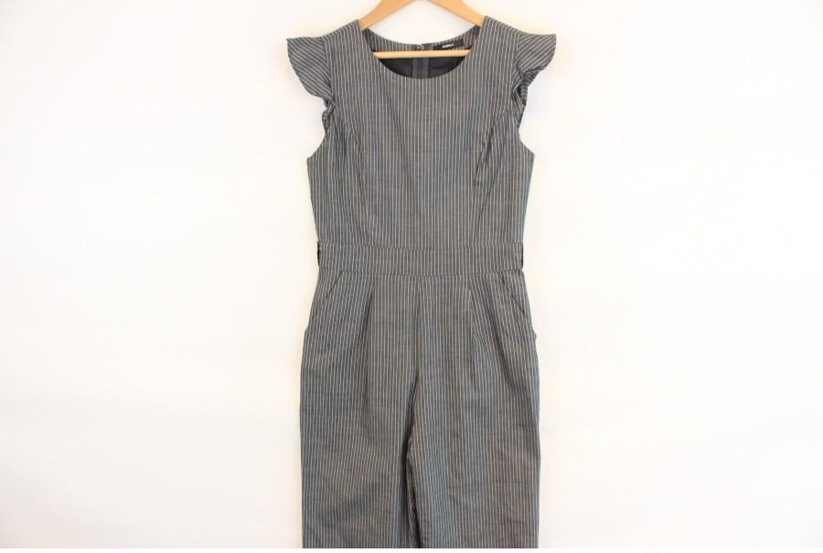 (89% 할인) MURA cotton100% stripe pattern jumpsuit 2