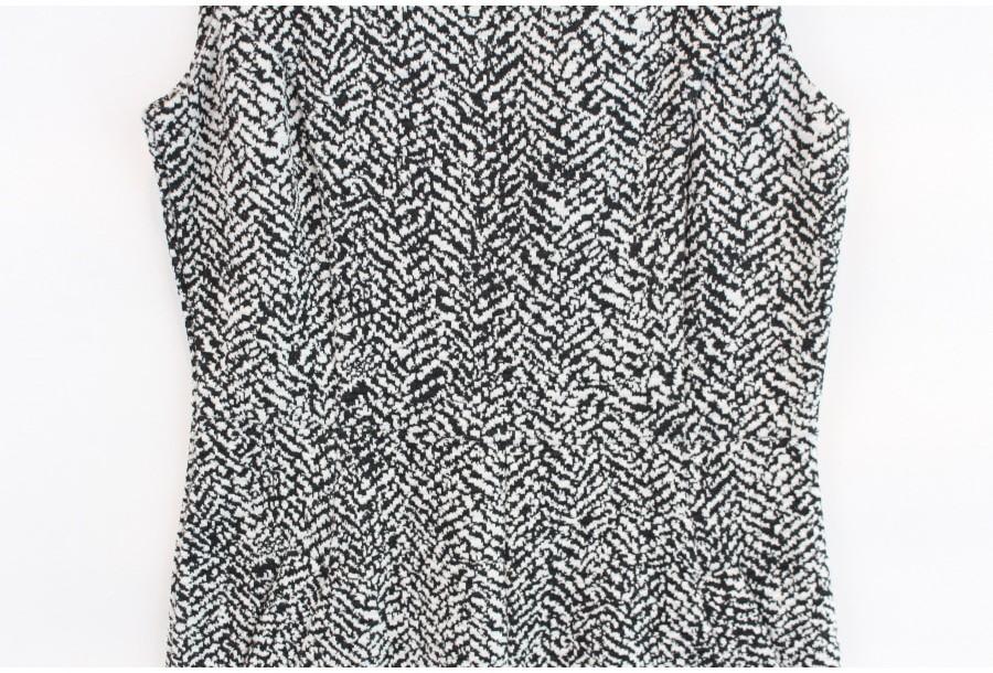 (90% 할인) LANDS'END wool53% black+white pattern sle 6