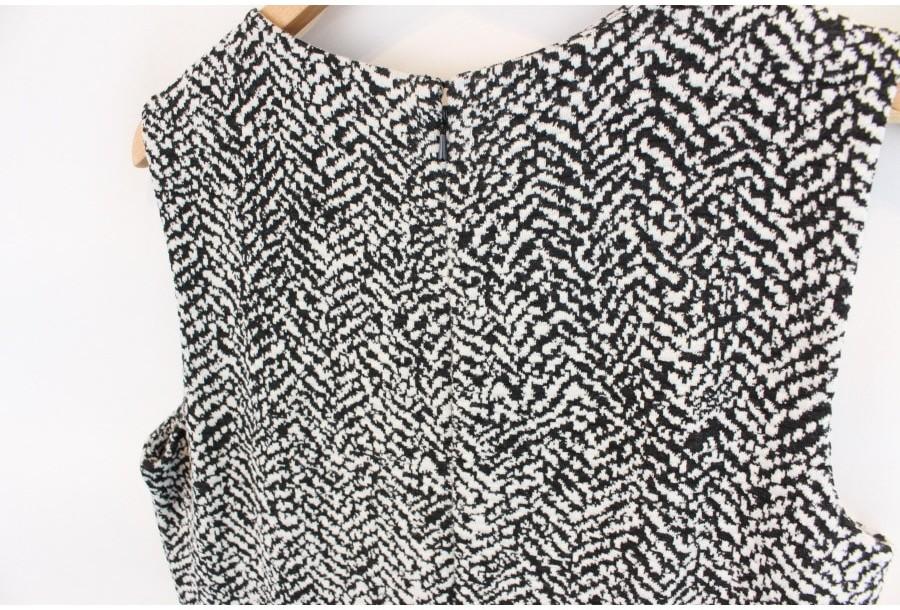 (90% 할인) LANDS'END wool53% black+white pattern sle 3
