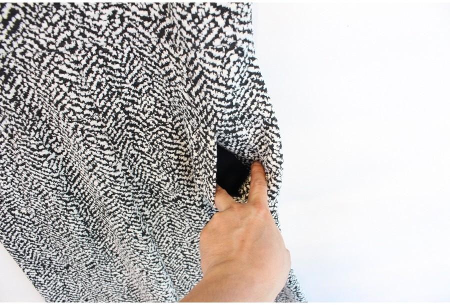 (90% 할인) LANDS'END wool53% black+white pattern sle 10