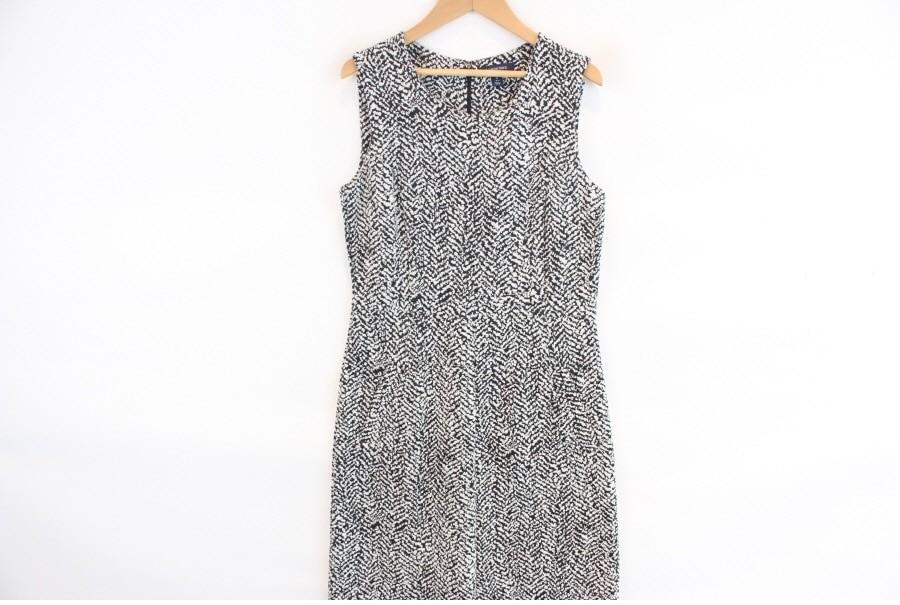 (90% 할인) LANDS'END wool53% black+white pattern sle 2