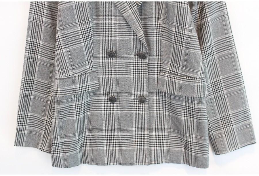 (88% 할인) STUDIO-W check pattern jacket 7