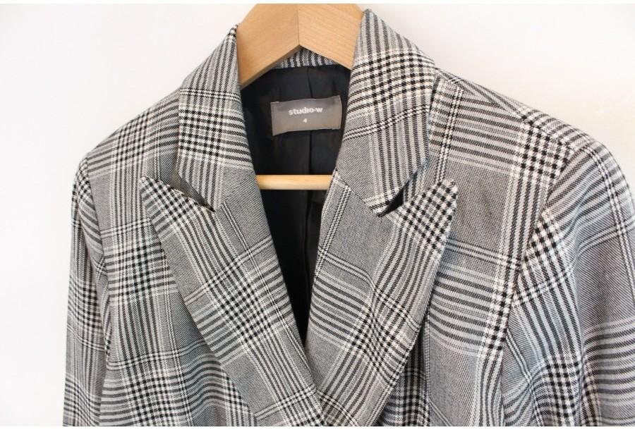 (88% 할인) STUDIO-W check pattern jacket 10