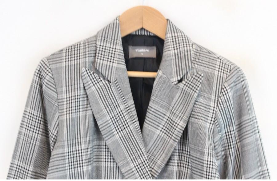 (88% 할인) STUDIO-W check pattern jacket 4