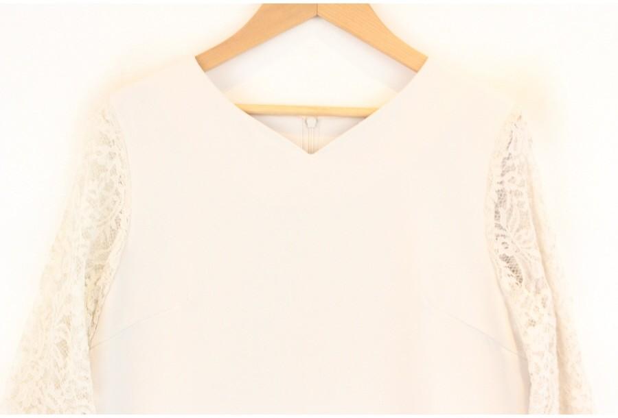 (90% 할인) GLACIER flower lace sleeve onepiece 4
