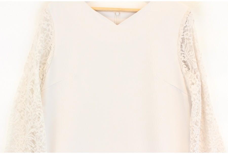 (90% 할인) GLACIER flower lace sleeve onepiece 5