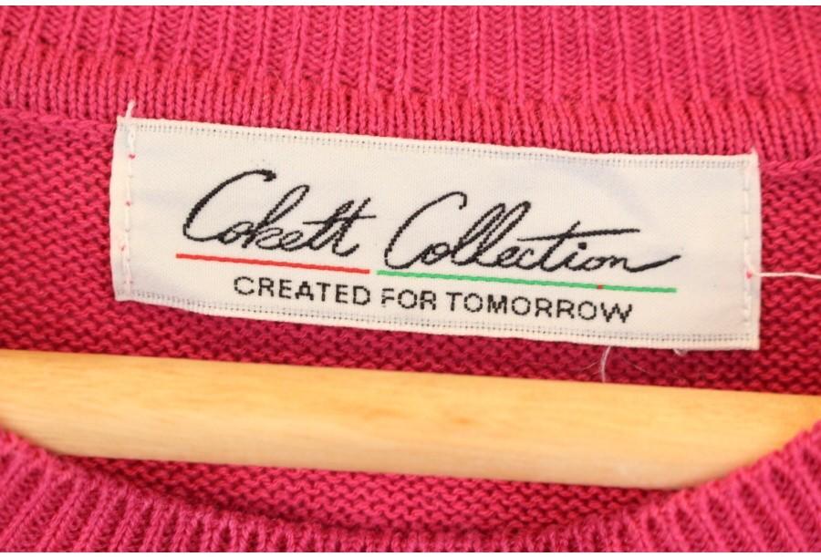 (88% 할인) TYCHEZ VINTAGE LNIEN15% pink+white knit 9