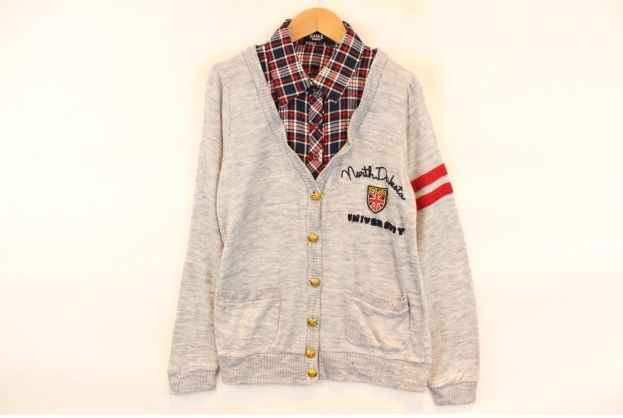 (88% 할인) SHAKE SHAKE patch stitch shirts layered l 2