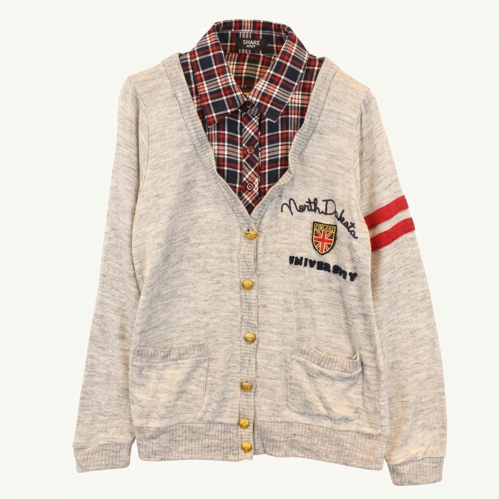 (88% 할인) SHAKE SHAKE patch stitch shirts layered l 1