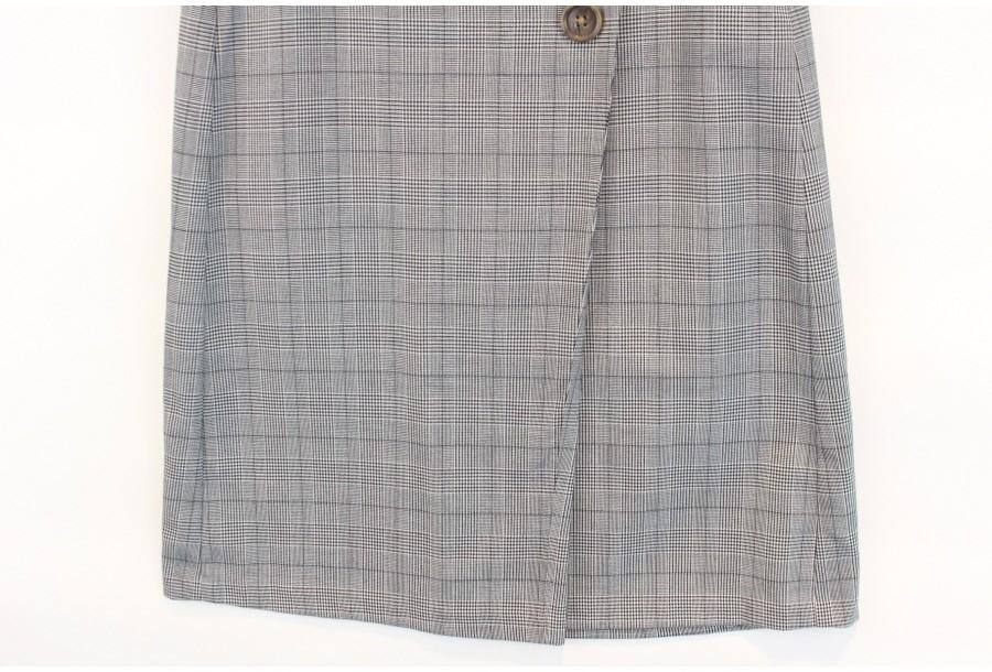 (87% 할인) GU glen check pattern skirt 7