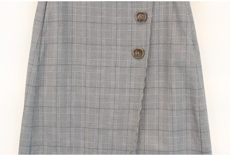 (87% 할인) GU glen check pattern skirt 6
