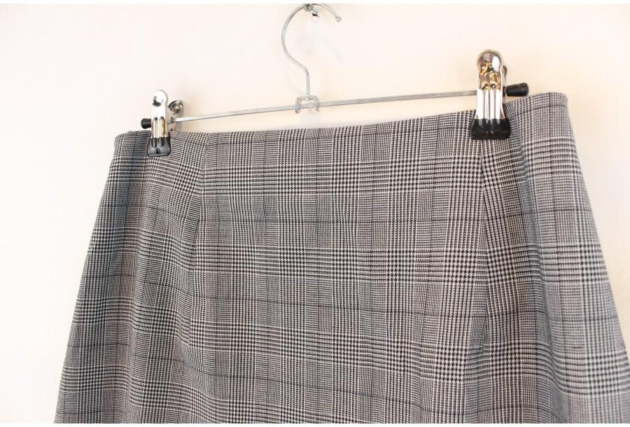 (87% 할인) GU glen check pattern skirt 3