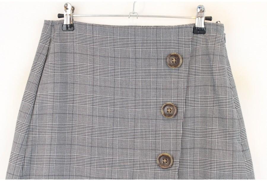 (87% 할인) GU glen check pattern skirt 4