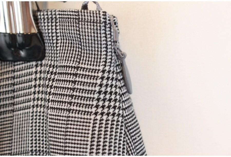 (87% 할인) GU glen check pattern skirt 11