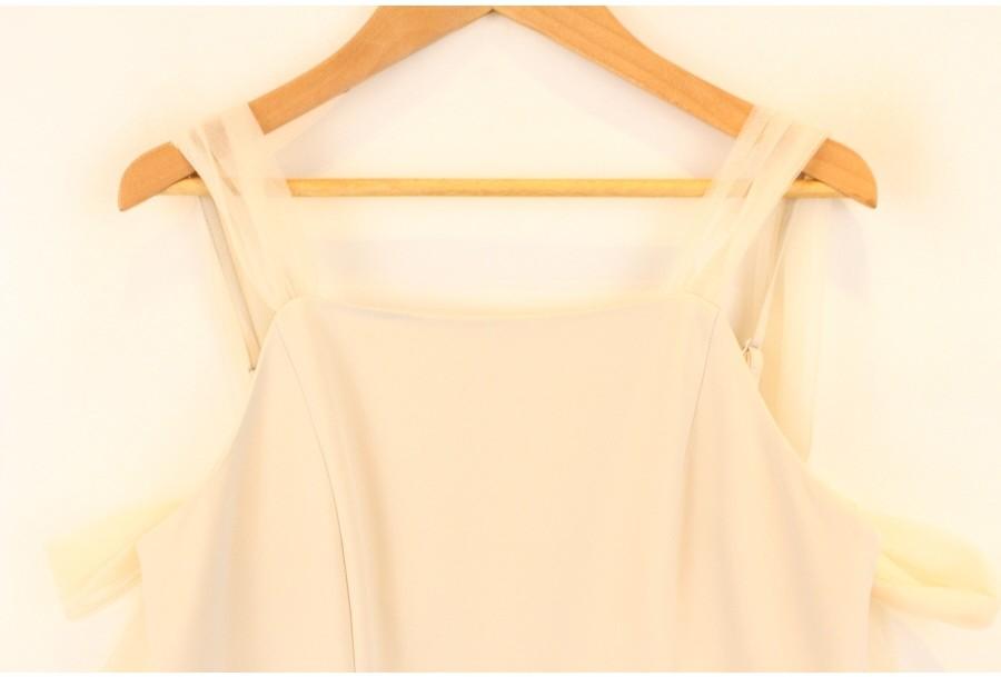 (80% 할인) Louere [루-에레] crem beige slit bustier one 4