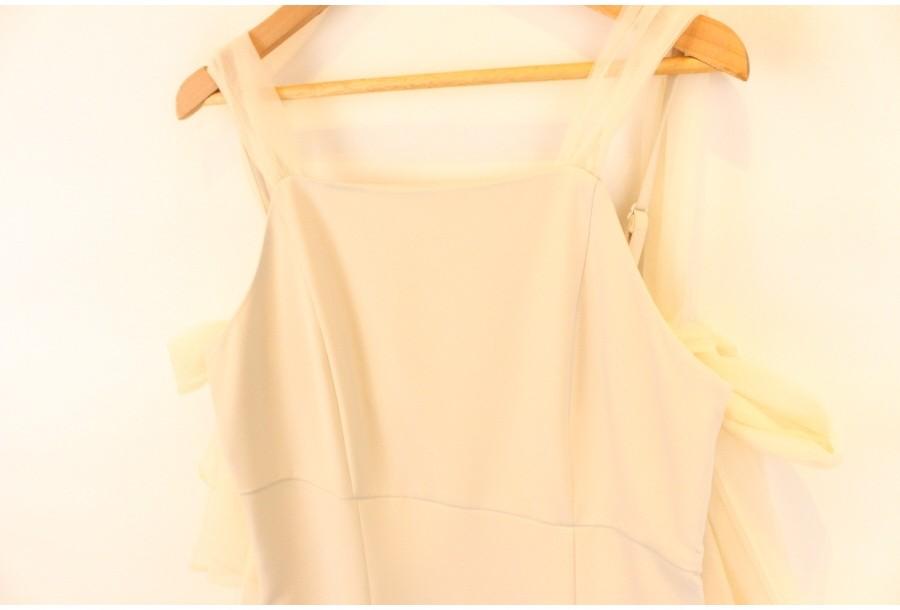 (80% 할인) Louere [루-에레] crem beige slit bustier one 9