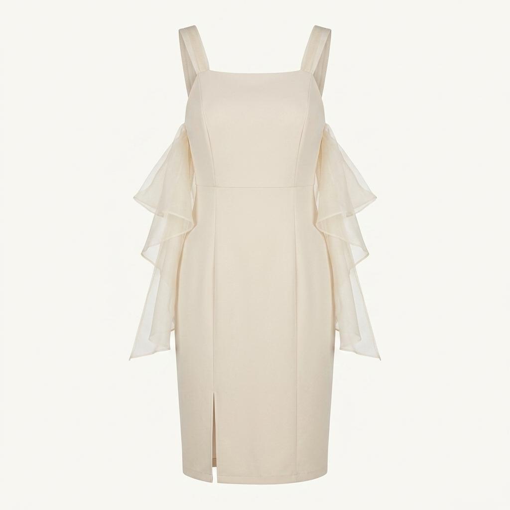 (80% 할인) Louere [루-에레] crem beige slit bustier one 1