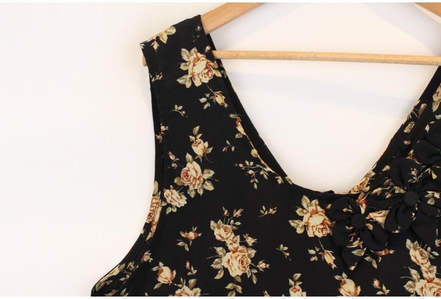(79% 할인) TYCHEZ VINTAGE flower pattern design apro 4