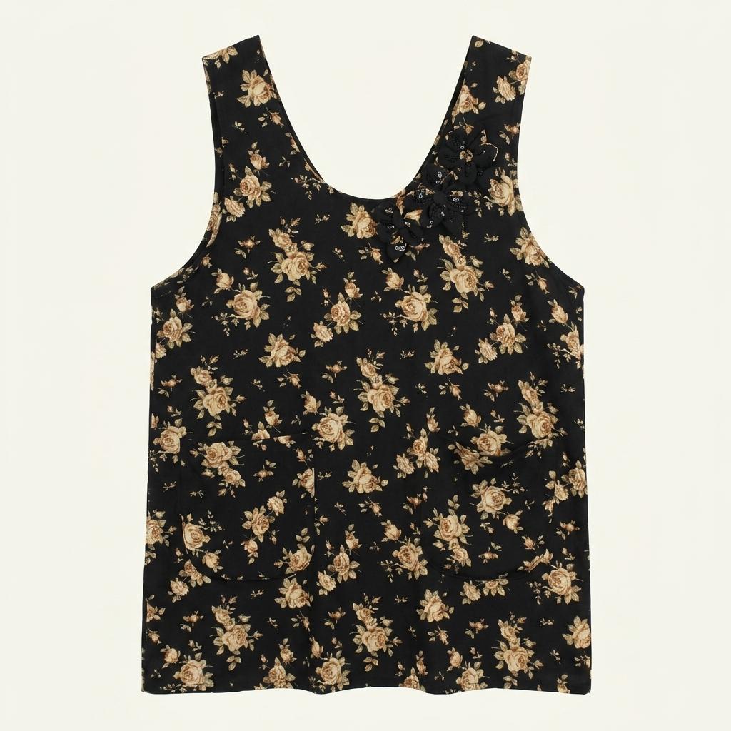 (79% 할인) TYCHEZ VINTAGE flower pattern design apro 1