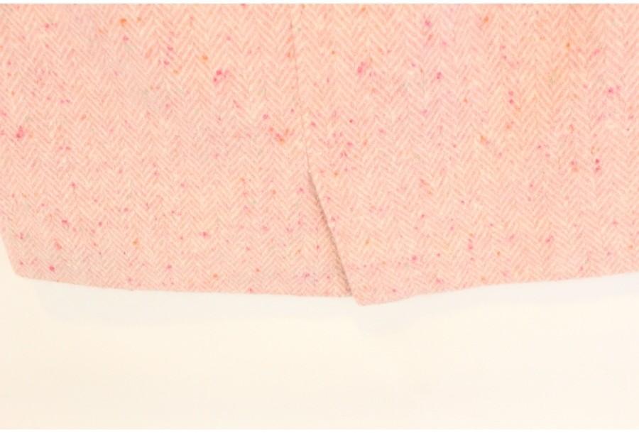 (89% 할인) ROPE wool + angora pink pattern tweed ski 10