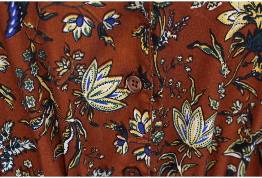 (90% 할인) SUREVE retro flower pattern printing onep 3