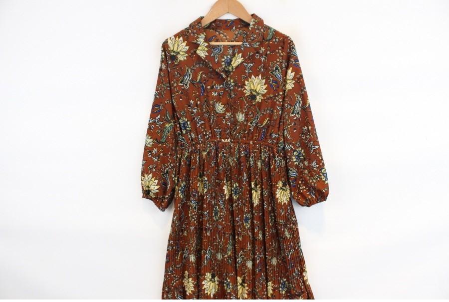 (90% 할인) SUREVE retro flower pattern printing onep 2