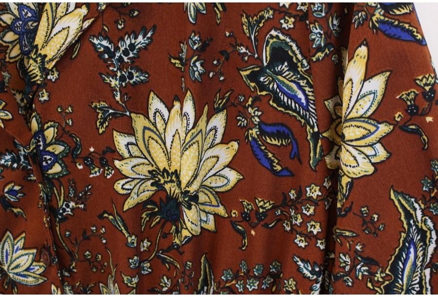 (90% 할인) SUREVE retro flower pattern printing onep 11