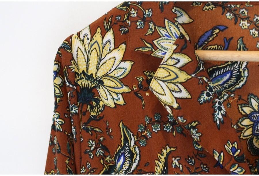 (90% 할인) SUREVE retro flower pattern printing onep 10