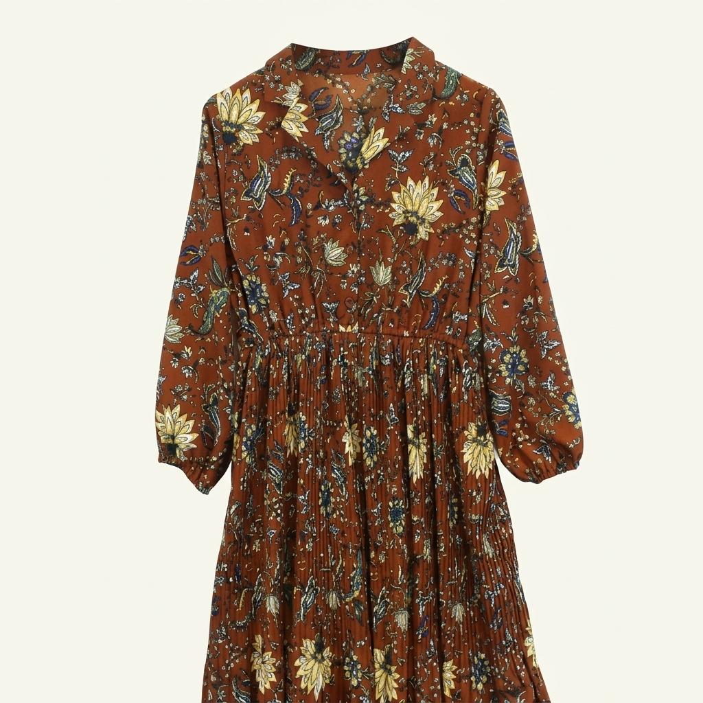(90% 할인) SUREVE retro flower pattern printing onep 1