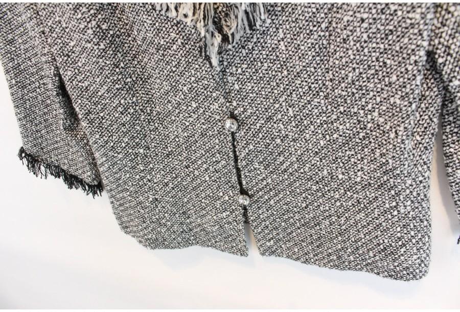(90% 할인) PARTS ON PARTS pringe collar tweed jacket 9