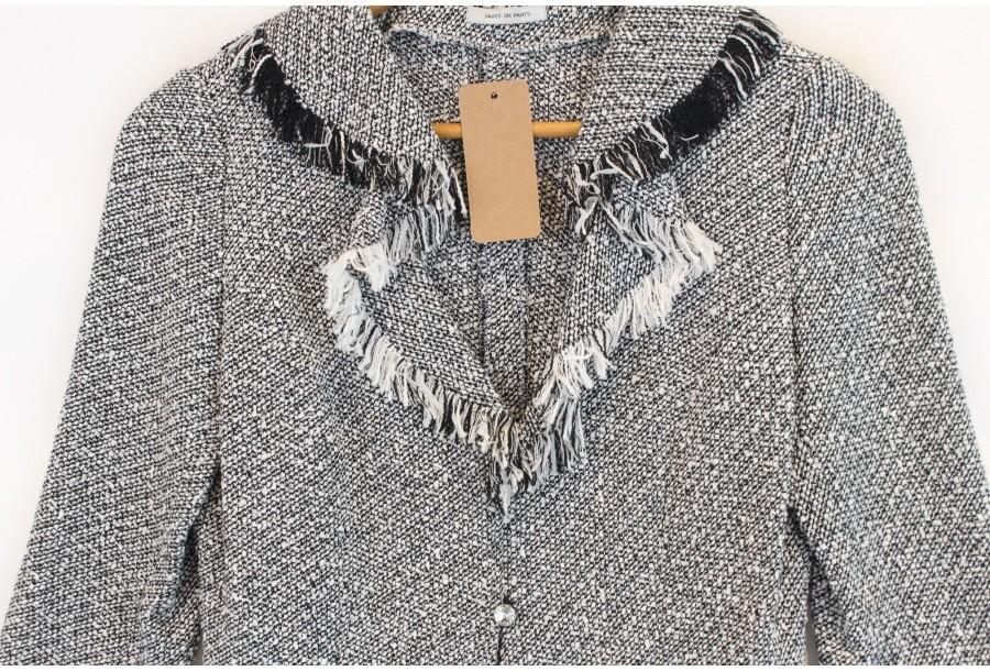 (90% 할인) PARTS ON PARTS pringe collar tweed jacket 6