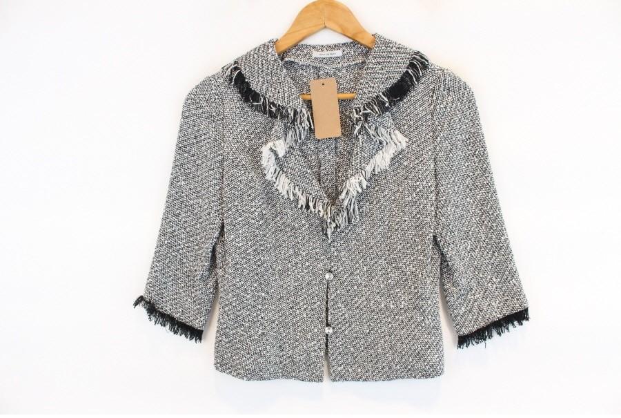 (90% 할인) PARTS ON PARTS pringe collar tweed jacket 2
