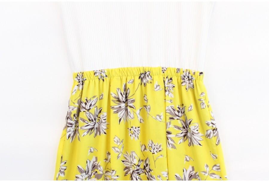 (88% 할인) TYCHEZ VINTAGE white yellow flower patter 3