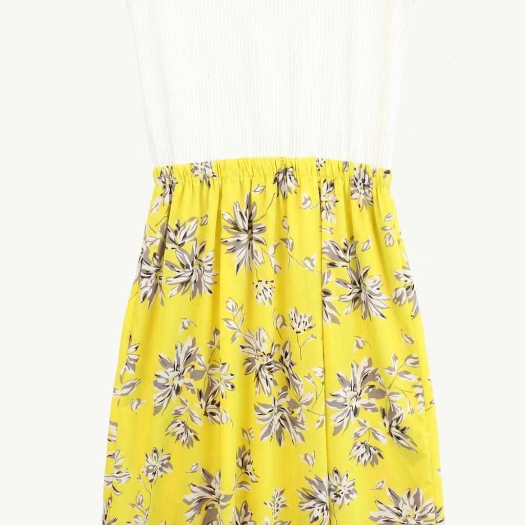 (88% 할인) TYCHEZ VINTAGE white yellow flower patter 1