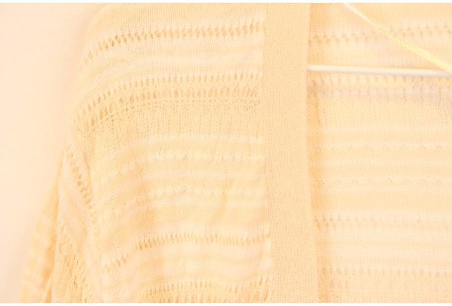 (79% 할인) MACA LINEN55% punching design open cardig 9