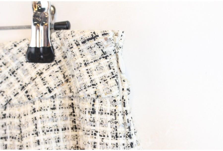 (80% 할인) Aquascutum LINEN5% tweed pattern skirt 아쿠 9