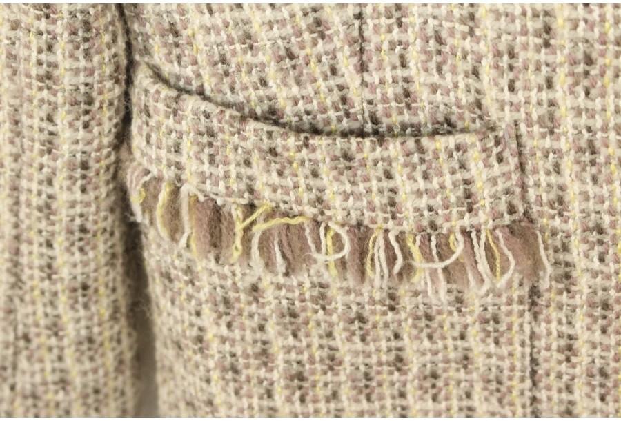 (89% 할인) SpunTino tweed pattern fringe design jack 10