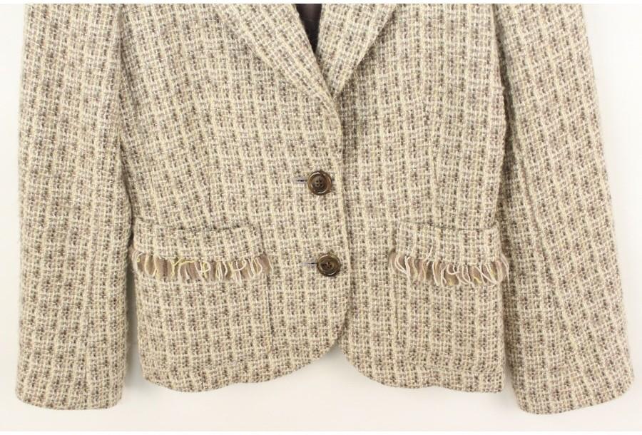 (89% 할인) SpunTino tweed pattern fringe design jack 8