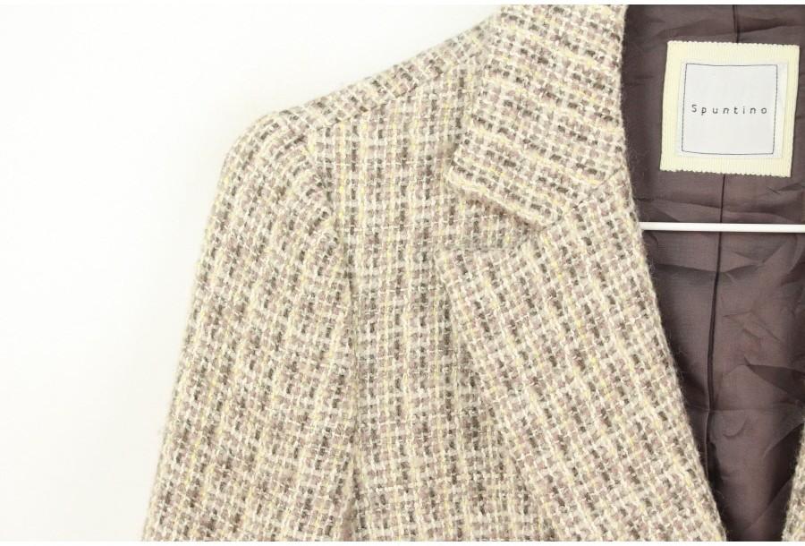 (89% 할인) SpunTino tweed pattern fringe design jack 4